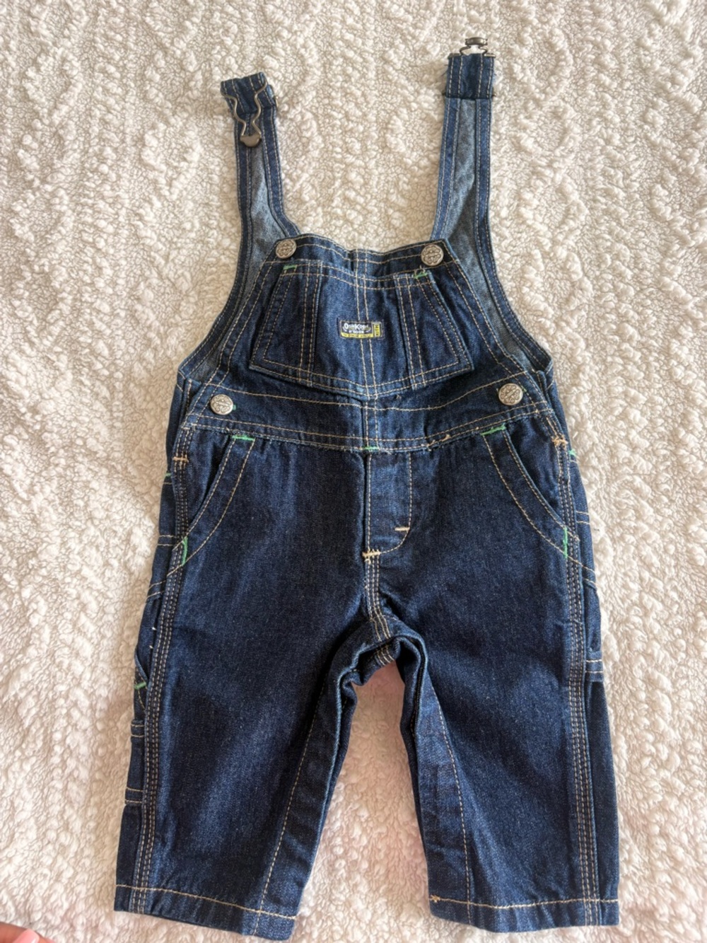 Kith Dark Blue Denim Baby Overalls